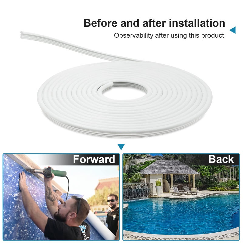 SuperDi Plastic 120ft Roll QP1562 Swimming Pool Liner Lock - Image 4